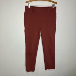 Loft modern skinny ankle pants deep rose pink‎ women’s size 8